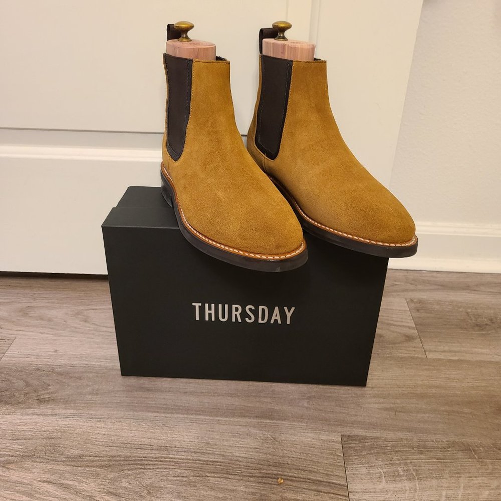 Duke Honey Suede Chelsea Boots - Thursday Boot Company